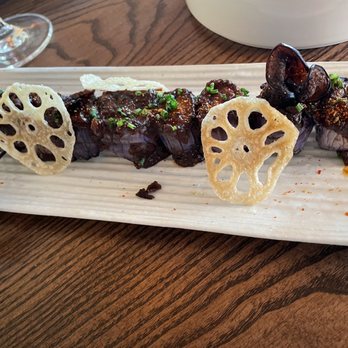 Miru - Shichimi Eggplant Skewer, delicious - Japanese Near Me - Chicago, Illinois Miru - Shichimi Eggplant Skewer, delicious - Japanese Near Me - Chicago, Illinois
