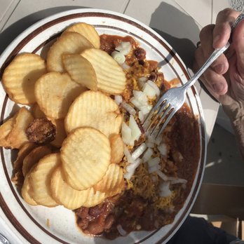 Chuck's Coffee Shop - The weasel ( eggs with chili and potatoes) - Coffee & Tea Near Me - Long Beach, California Chuck's Coffee Shop - The weasel ( eggs with chili and potatoes) - Coffee & Tea Near Me - Long Beach, California