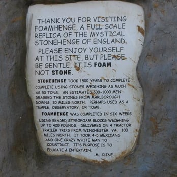 Foamhenge - Local Flavor Near Me - Centreville, Virginia