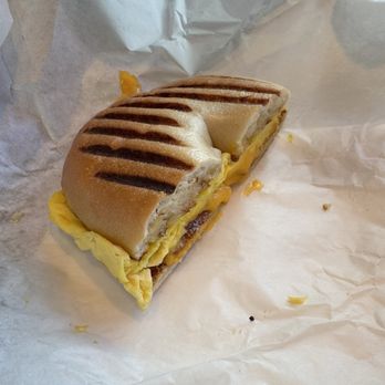 Cafe Dolcini - Bagel with egg cheese and butter, toasted. I devoured the other half sorry - Juice Bars & Smoothies Near Me - Los Angeles, California