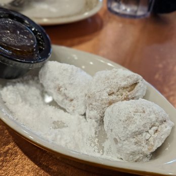 Another Broken Egg Cafe - Beignets were too good to take a picture sooner, 8 per order - Breakfast & Brunch Near Me - Pearland, Texas Another Broken Egg Cafe - Beignets were too good to take a picture sooner, 8 per order - Breakfast & Brunch Near Me - Pearland, Texas