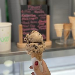 Coffee Oreo on sugar cone Coffee Oreo on sugar cone