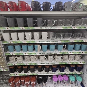 Dollar Tree - Lot's of different types, sizes, colors of mugs, strainers. Nicely organized. - Discount Store Near Me - Burbank, California Dollar Tree - Lot's of different types, sizes, colors of mugs, strainers. Nicely organized. - Discount Store Near Me - Burbank, California