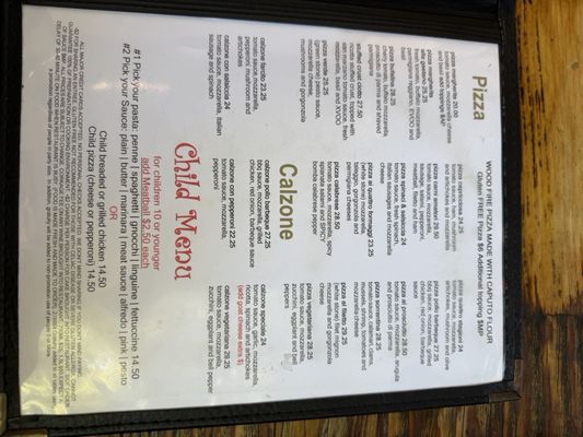 Menu photo 3 Cicciotti's Carlsbad, CA