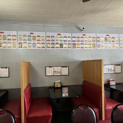 Berwick Pizza - Inside wall of fame original pizzas