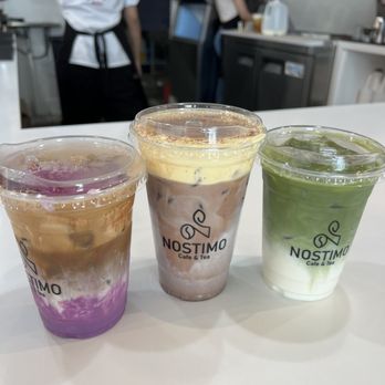 Nostimo Cafe & Tea - Ube Latte, Cacao Egg Latte, Matcha Latte - Coffee & Tea Near Me - Westminster, California