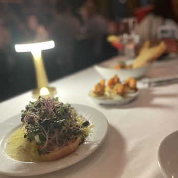 Gatsby's Prime Steakhouse - Appetizers - tomato, salad, deluxe deviled eggs, sautéed shrimp - Steakhouses Near Me - Houston, Texas Gatsby's Prime Steakhouse - Appetizers - tomato, salad, deluxe deviled eggs, sautéed shrimp - Steakhouses Near Me - Houston, Texas