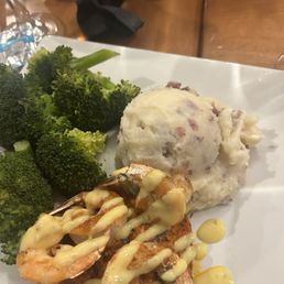 Salmon and shrimp dinner Salmon and shrimp dinner
