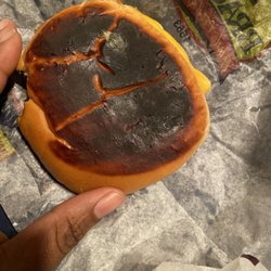 Braum's Ice Cream & Dairy Stores - Burnt hamburger bun.