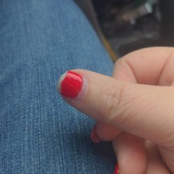 Angel's Nails - First break as I got in car as coming out of business..