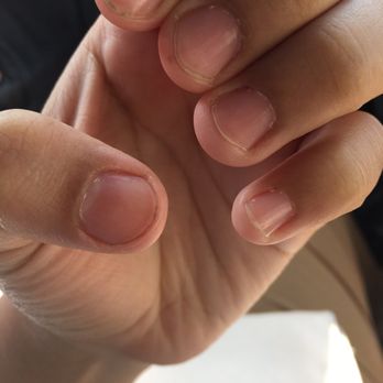 Diamond Nails and Spa - Bad service. This is my freshly done clear manicure. - Nail Salons Near Me - Riverside, California Diamond Nails and Spa - Bad service. This is my freshly done clear manicure. - Nail Salons Near Me - Riverside, California