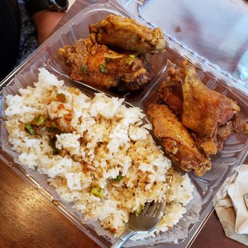 Lucky Three Seven - G-fire wings. Taste like it was flavored with only soy sauce and sugar. - Filipino Near Me - Oakland, California