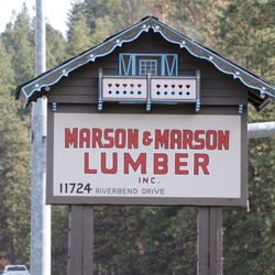 Marson and Marson Lumber - Can't miss the sign