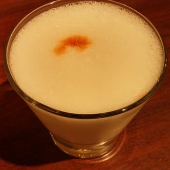El Chullo Peruvian Restaurant & Bar - Pisco sour- some strong drink but soooo good cnt explain the taste lol - Peruvian Near Me - Phoenix, Arizona El Chullo Peruvian Restaurant & Bar - Pisco sour- some strong drink but soooo good cnt explain the taste lol - Peruvian Near Me - Phoenix, Arizona