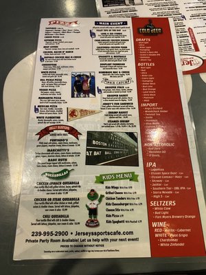 Menu photo 3 Jersey's Sports Cafe N Ft Myers, FL Menu photo 3 Jersey's Sports Cafe N Ft Myers, FL