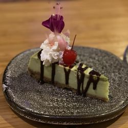 Kaizen Sushi - Green tea cheesecake