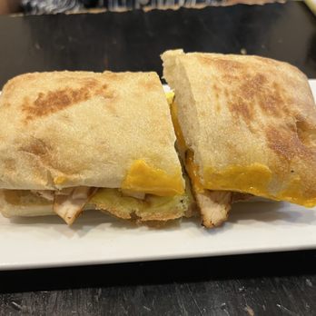 Bonfire Coffee - Chicken egg sandwich served on ciabatta bread. - Coffee & Tea Near Me - Carbondale, Colorado Bonfire Coffee - Chicken egg sandwich served on ciabatta bread. - Coffee & Tea Near Me - Carbondale, Colorado