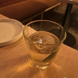 Rum clarified milk punch