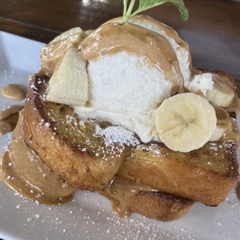 Untoasted - Banana Dulce De Leche French toast (soooooo goooood) - Breakfast & Brunch Near Me - Hallandale Beach, Florida
