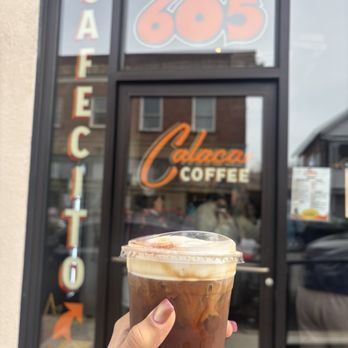 Calaca Coffee - Levanta Muertos with tres leches cold foam - Cafes Near Me - Crockett, California