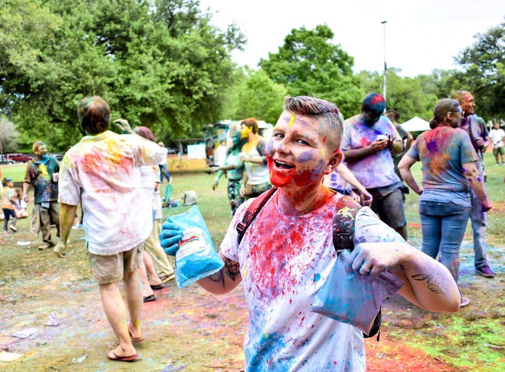 Social spots from Holi Festival