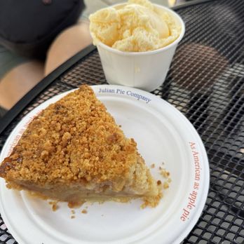 Julian Pie Company - Dutch apple with ice cream on the side - Bakeries Near Me - Julian, California Julian Pie Company - Dutch apple with ice cream on the side - Bakeries Near Me - Julian, California