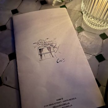 Cobi's - Front of menu - Indian Near Me - Santa Monica, California Cobi's - Front of menu - Indian Near Me - Santa Monica, California