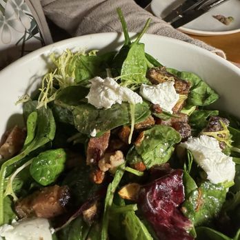 Monti's - Warm Spinach Salad - Mediterranean Near Me - Santa Rosa, California Monti's - Warm Spinach Salad - Mediterranean Near Me - Santa Rosa, California