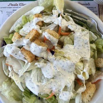 The Old Spaghetti Factory - Salad with pesto dressing - Italian Near Me - Riverside, California The Old Spaghetti Factory - Salad with pesto dressing - Italian Near Me - Riverside, California