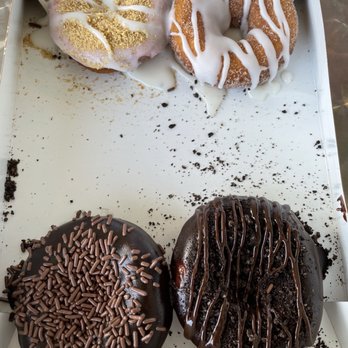 Duck Donuts - Strawberry shortcake, cinnamon bun, midnight madness, chocolate explosion. - Donuts Near Me - Jacksonville, Florida