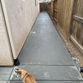Pablo’s Landscaping & Concrete  - Walkway on one side of the house - Irrigation Near Me