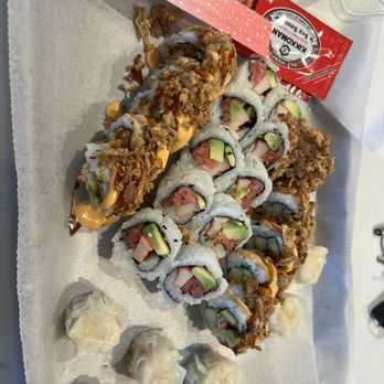 Solaire Social - Shrimp shumai, crunchy spicy crab...don't recall the middle. - Food Court Near Me - Silver Spring, Maryland Solaire Social - Shrimp shumai, crunchy spicy crab...don't recall the middle. - Food Court Near Me - Silver Spring, Maryland