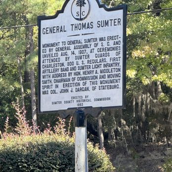 General Thomas Sumter Memorial Park - Historical Tours Near Me General Thomas Sumter Memorial Park - Historical Tours Near Me
