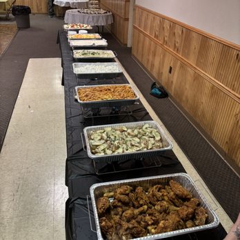 Totaro's - Buffet of baked chicken, red parsley potatoes, rigatoni, macaroni salad, potato salad, fruit salad and tossed salad - Caterers Near Me - Arnold , Pennsylvania