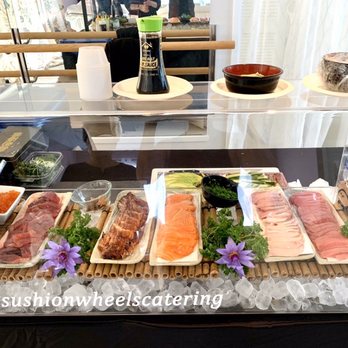 Sushi On Wheels - Sushi set up - Caterers Near Me
