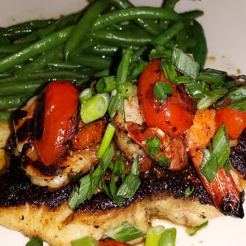 Bonefish Grill - Special: Snapper with shrimp and green beans... deeeeelicious! - Seafood Near Me - Clearwater, Florida