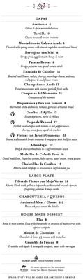 Menu photo 2 Barcelona Tapas & Wine Bar Bowen Island, BC
