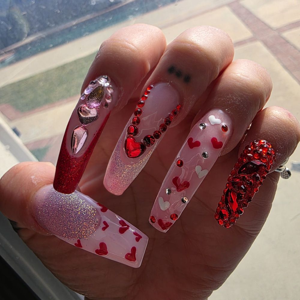 Cute little V-Day nails done by my Ann. She is the greatest at her work. I love how she upgraded her shop as well. Beautiful touch Cute little V-Day nails done by my Ann. She is the greatest at her work. I love how she upgraded her shop as well. Beautiful touch