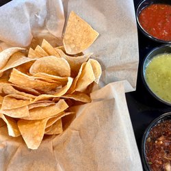 Delicious, complementary trio of salsas