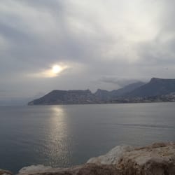 Cala del Penyal - A view across the bay from Calpe Rock (Penon D'Ifach)