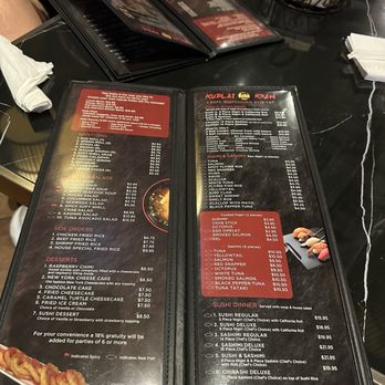 Kublai Khan - Menu - Mongolian Near Me - Southaven, Mississippi