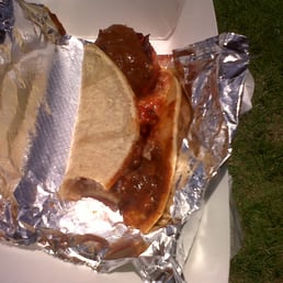 Blackened Shrimp Taco -- it was like biting into FIRE baby! Blackened Shrimp Taco -- it was like biting into FIRE baby!