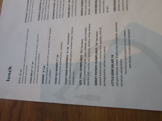 Menu photo 6 Secret Bao Santa Barbara, CA