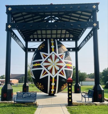 Worlds Largest Hand Painted Czech Egg by null