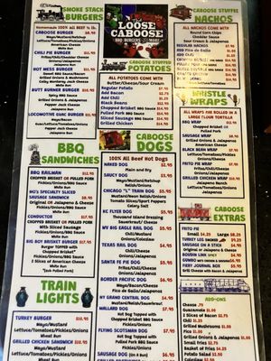 Menu photo 1 The Loose Caboose Spring, TX