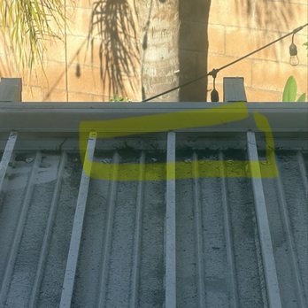 CL Window Shine - This is the patio gutter they did not clear of debris. Wasn't expecting it to be cleaned just debris cleared. - Window Washing Near Me CL Window Shine - This is the patio gutter they did not clear of debris. Wasn't expecting it to be cleaned just debris cleared. - Window Washing Near Me
