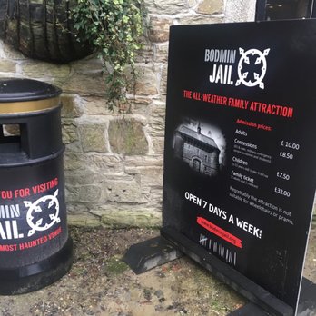 Bodmin Jail - Prices and cute tag line on the Bin - Landmarks & Historical Buildings Near Me - Bodmin, CON