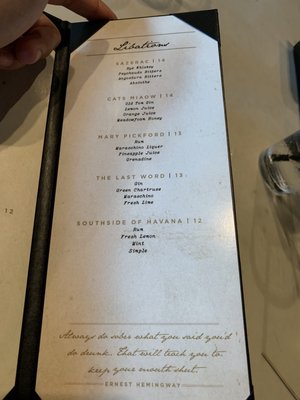 Menu photo 7 The Hemmingway Room Rochester, MI