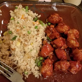 Aggie's Grill Station - General Tso's with fried rice - American Near Me - Raleigh, North Carolina
