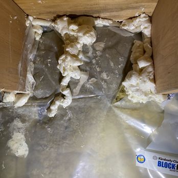 Radon Gone - Gaps in plastic and excessive foam sealant. - General Contractors Near Me Radon Gone - Gaps in plastic and excessive foam sealant. - General Contractors Near Me